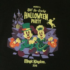 Mickey's Not So Scary Halloween party shirt 2015 L